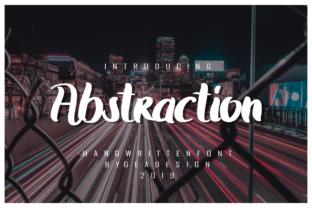 Abstraction Typeface: A Bold Handwritten Font for Standout Branding