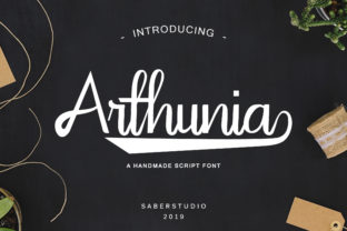 Arthunia Script: A Bold Handwritten Font for Boutique Branding