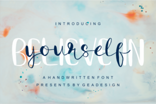 Believe in Yourself: The Handwritten Font for Standout Craft Designs