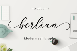 Berlian Script Typeface for Elegant Brand Identity