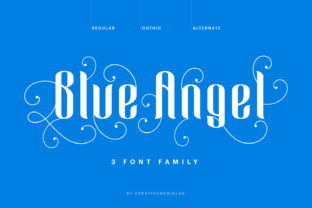 Blue Angel Blackletter Typeface Review for Campaign Design