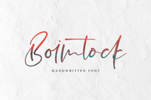 Boimtock: A Stunning Handwritten Font for Authentic Web Design