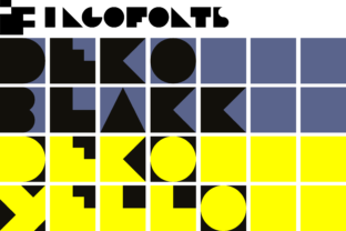 Dékó Typeface: A Modern Geometrical Font for Handmade Brands