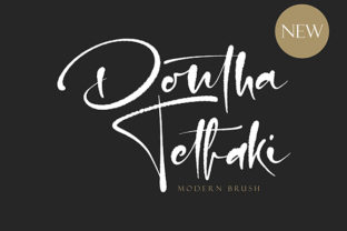 Dontha Tethaki: The Bold Handwritten Font for Polished Brand Identity