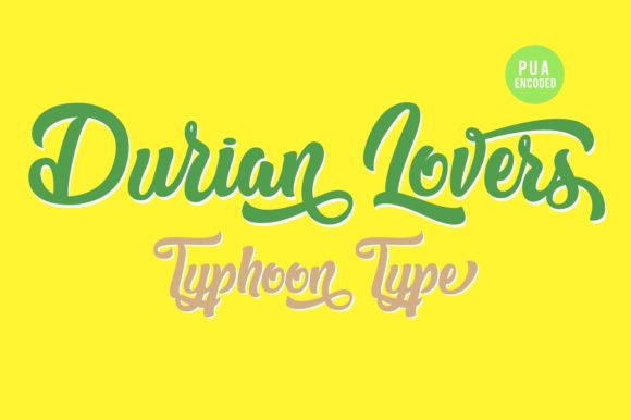 Durian Lovers Typeface: A Web Designer’s Take on Elegant Script Typography