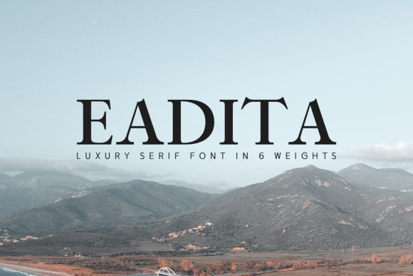Eadita: The Luxurious Serif Font for Elegant Craft Projects