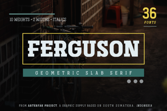 Ferguson Family: Bold Vintage Fonts for Modern Web Design