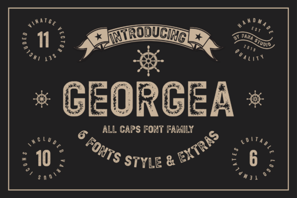 Georgea: A Bold Sans Serif Typeface for Modern Editorial Design