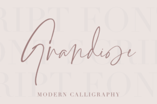Grandiose: The Bold Handwritten Font for Scroll-Stopping Visuals