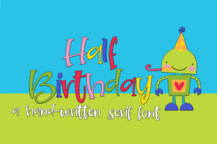 Half Birthday Typeface: A Creative Serif Font for Brand Identity