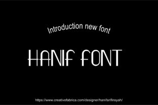 Hanif: A Modern Serif Typeface for Elegant Brand Identity