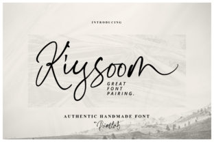 Kiysoom: The Authentic Handwritten Font for Editorial Design