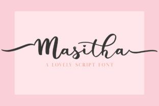 Masitha: A Sweet Handwritten Typeface for Editorial Design