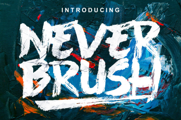 Never Brush Typeface: Organic Urban Script for Brand Identity