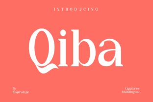 Qiba: The Elegant Serif Font for Scroll-Stopping Social Media Graphics