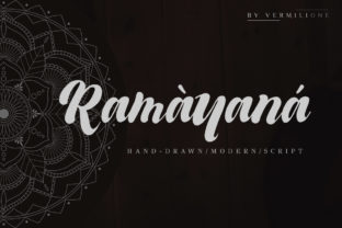 Ramayana Handwritten Font for Elegant Brand Identity
