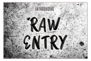 Raw Entry: A Stunning Handwritten Font for Authentic Branding