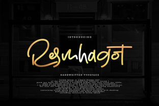 Resmhagot: A Handwritten Font for Authentic Brand Identity