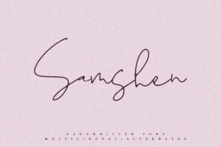 Samshen Handwritten Script Font Review