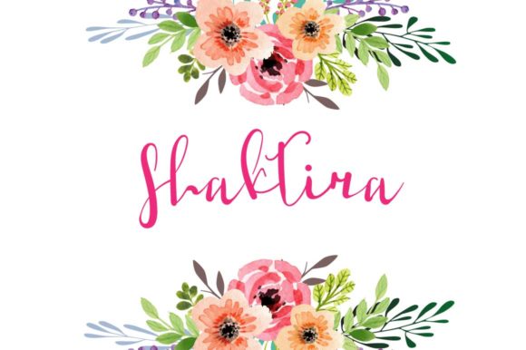 Shaktira: A Script Handwritten Typeface for Editorial Elegance