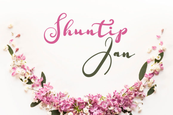 Shuntip Jan: A Delicate Handwritten Font for Elegant Branding