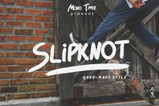 Slipknot: The Handmade Paint Brush Font for Bold Brand Identity