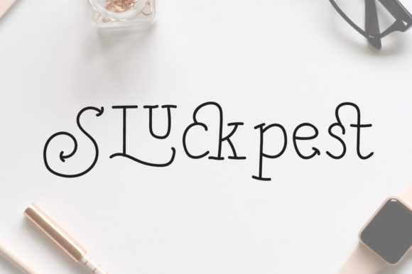 Sluckpest: A Playful Serif Font for Kooky Brand Identities