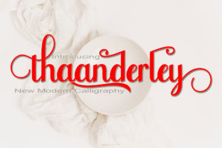 Thaanderley: The Elegant Handwritten Font for Charming Brand Identities