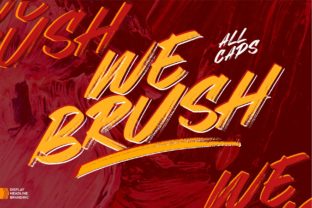 We Brush: Bold Display Font for Scroll-Stopping Social Graphics